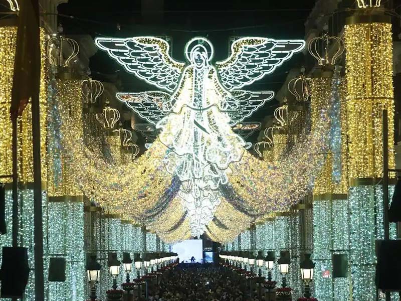 Dónde ver las luces de Navidad en Málaga